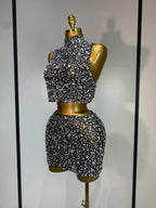 CRYSTAL Skirt Set-Dress-SAINT CHIC-Silver-S-SAINT CHIC