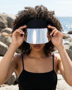 Chrome Anti Paparazzi Visor®-Hats-SAINT CHIC-Black-SAINT CHIC