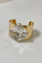ÉCLAT Cuff Bracelet-bracelet-SAINT CHIC-Gold One Stone-SAINT CHIC