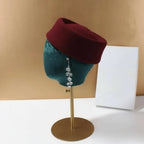 ÉDITH Pillbox Beret Hat-hat-SAINT CHIC-Black-S-SAINT CHIC