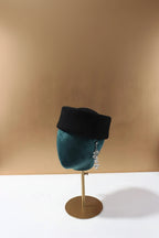 ÉDITH Pillbox Beret Hat-hat-SAINT CHIC-Black-S-SAINT CHIC
