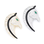 EQUUS Horse Head Brooch