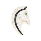 EQUUS Horse Head Brooch