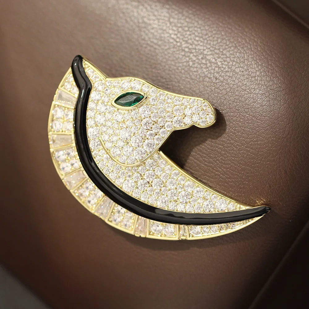 EQUUS Horse Head Brooch