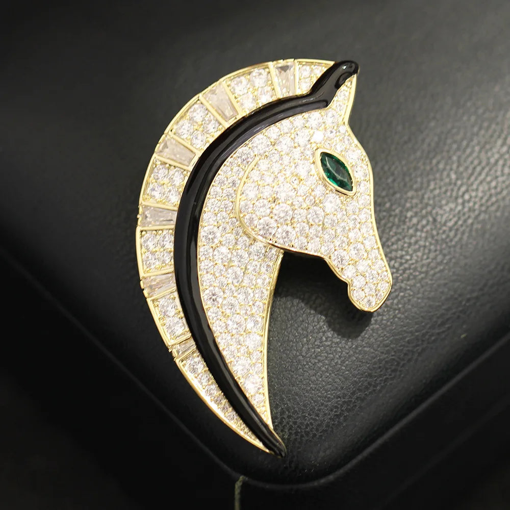 EQUUS Horse Head Brooch Secondary image