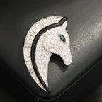EQUUS Horse Head Brooch