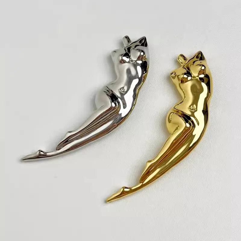 FIGURE Brooch-brooch-SAINT CHIC-Gold-SAINT CHIC