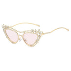 FLEUR Diamond Cat Eye Sunglasses