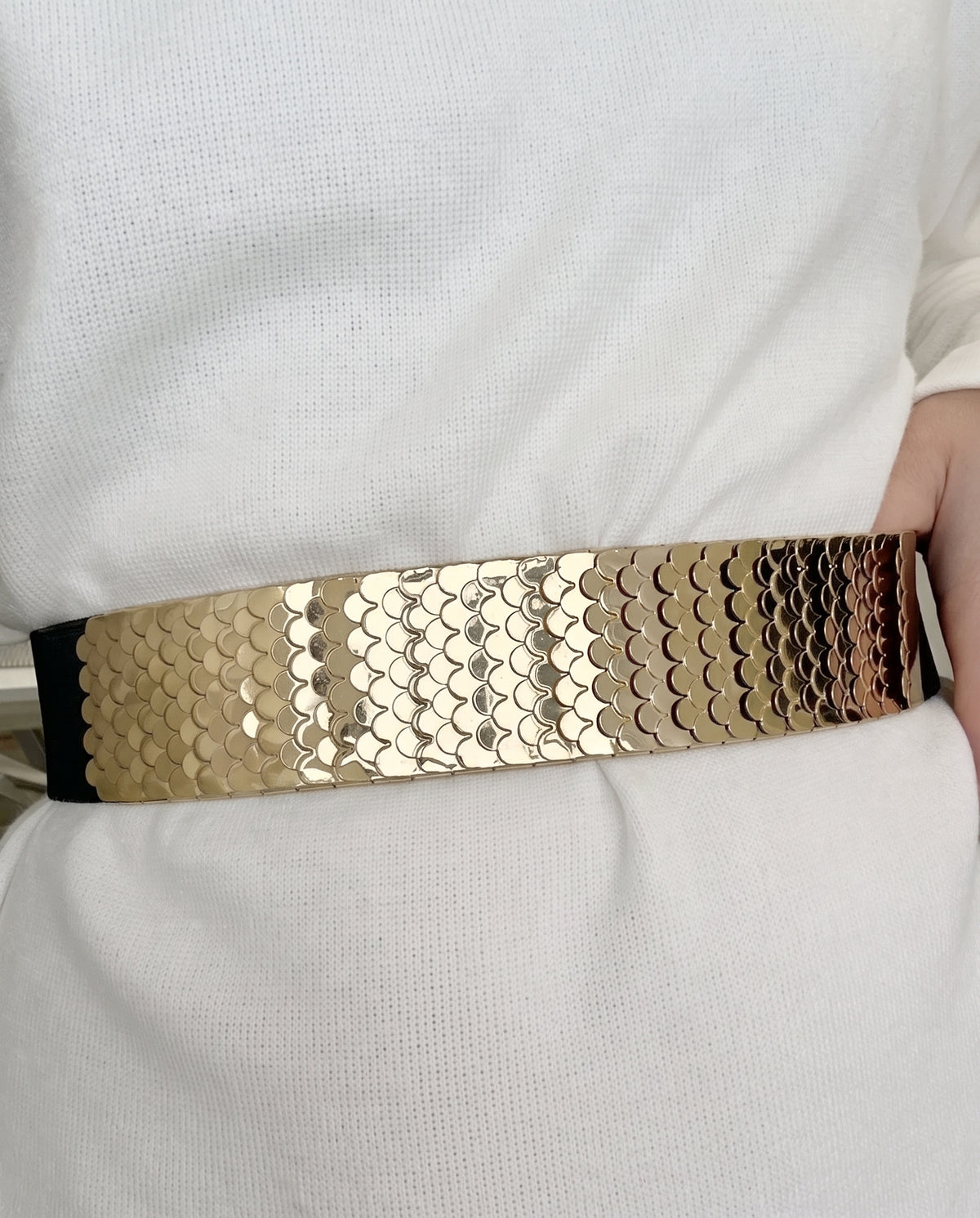 GRID Belt-Belt-SAINT CHIC-Gold-S-SAINT CHIC Main image