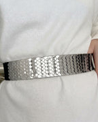 GRID Belt-Belt-SAINT CHIC-Silver-S-SAINT CHIC