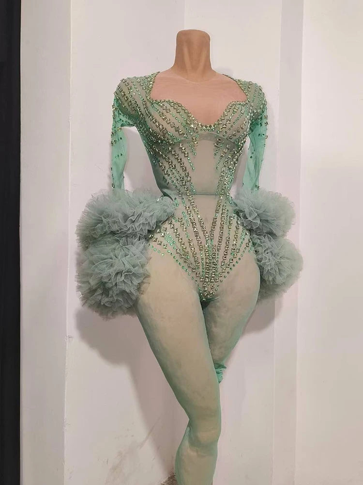 JADE Rhinestone Bodysuit