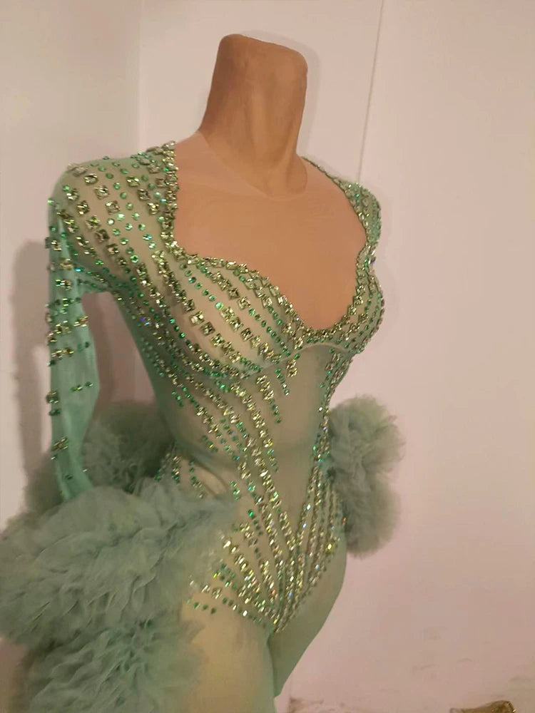 JADE Rhinestone Bodysuit