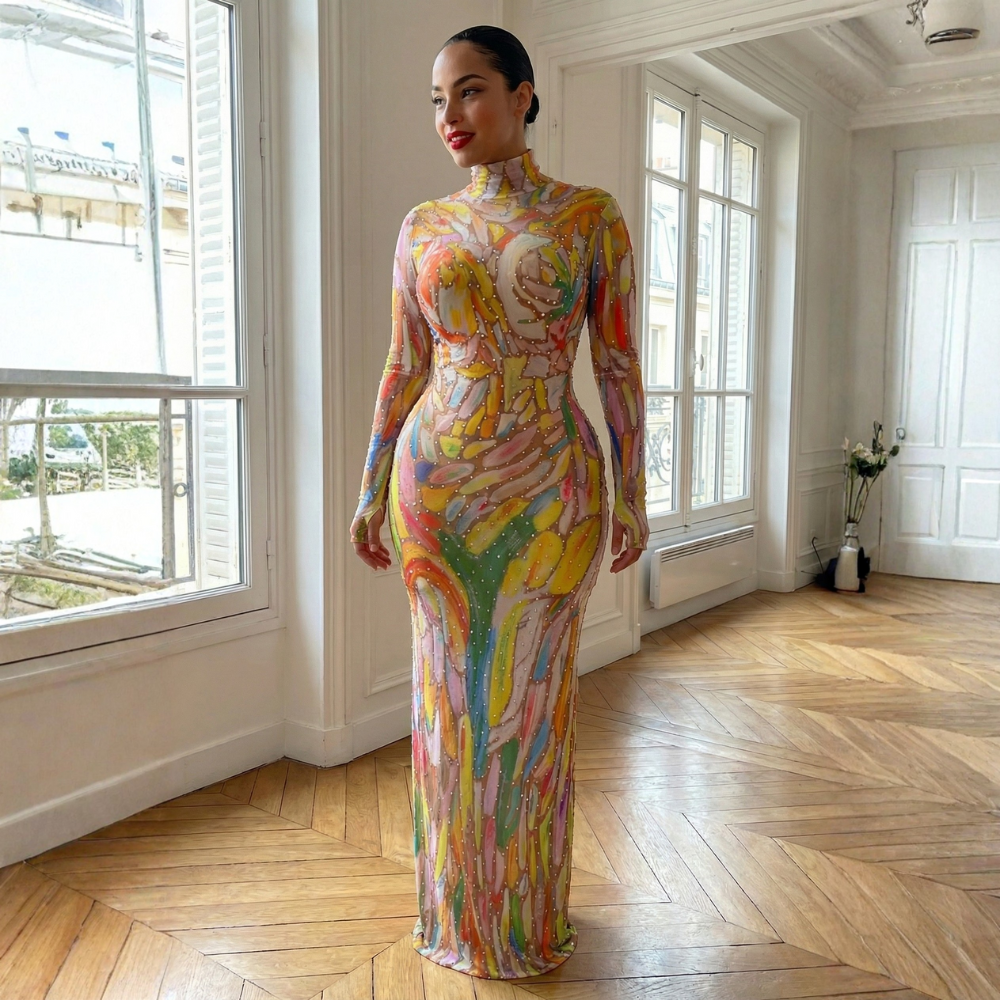LUCIDA SIRENA Gown-dress-SAINT CHIC-S-SAINT CHIC