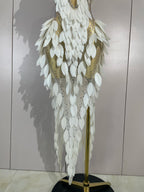 LUMIÈRE Pearl Mesh Gown