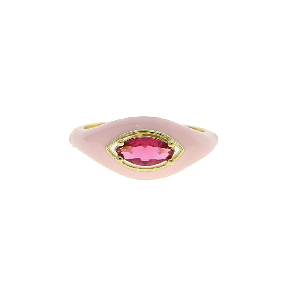 MARQUISE Enamel CZ Ring Main image