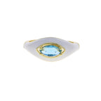 MARQUISE Enamel CZ Ring-Ring-SAINT CHIC-Pink Enamel-SAINT CHIC
