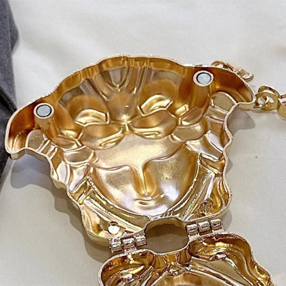 MEDUSA Mini Icon Clutch-bag-SAINT CHIC-Gold-SAINT CHIC