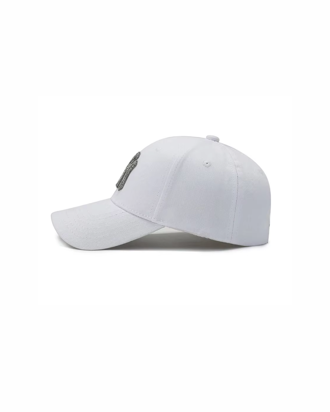 MY CITY Crystal Logo Structured Cap-Hat-SAINT CHIC-Black-SAINT CHIC