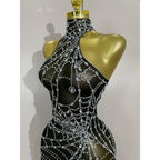 NIGHTFALL WEB Mini Dress-dress-SANT CHIC-S-Black-SAINT CHIC