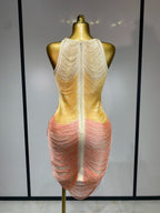 OMBRE Tassel Bandage Dress