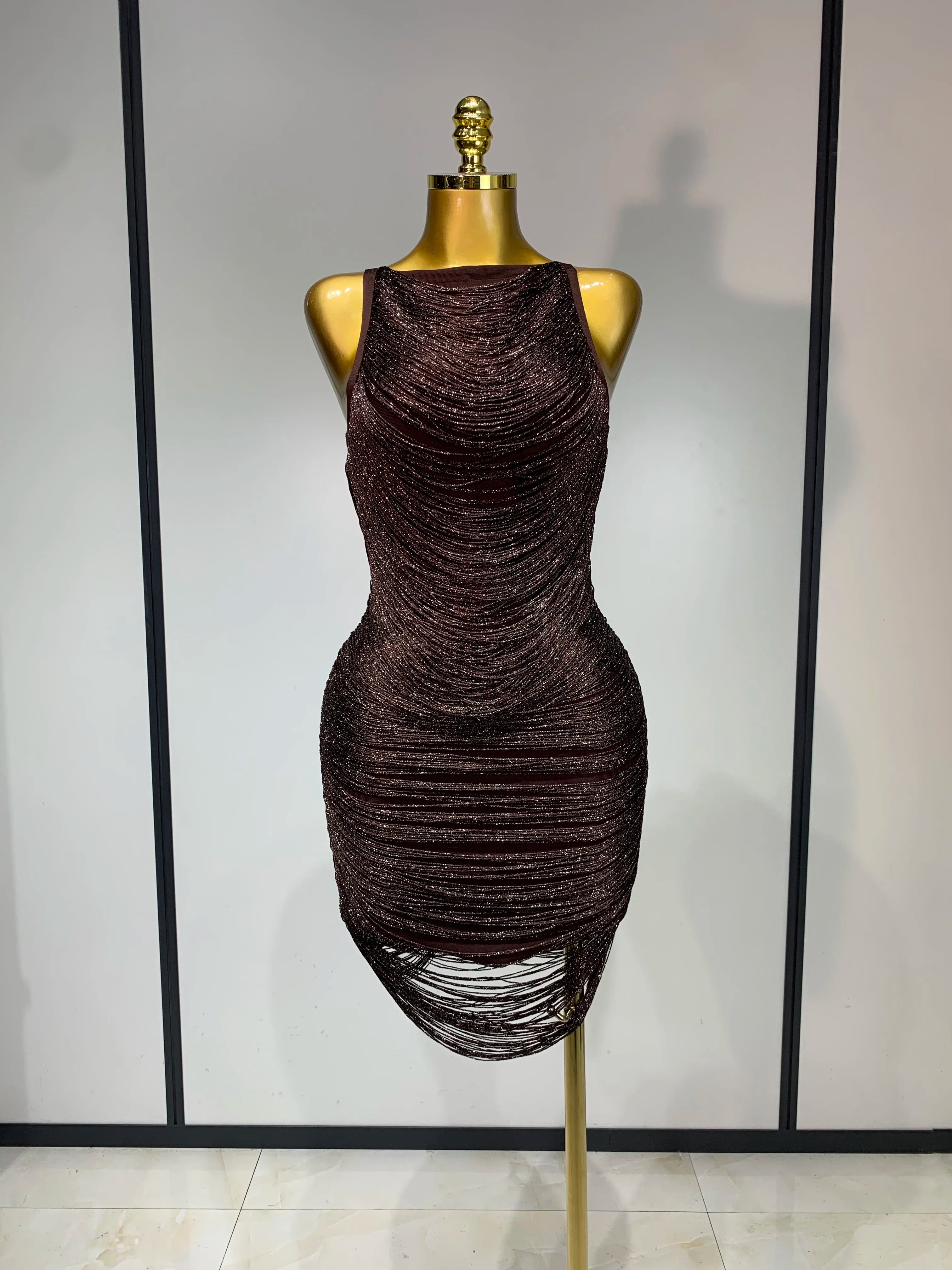 OMBRE Tassel Bandage Dress