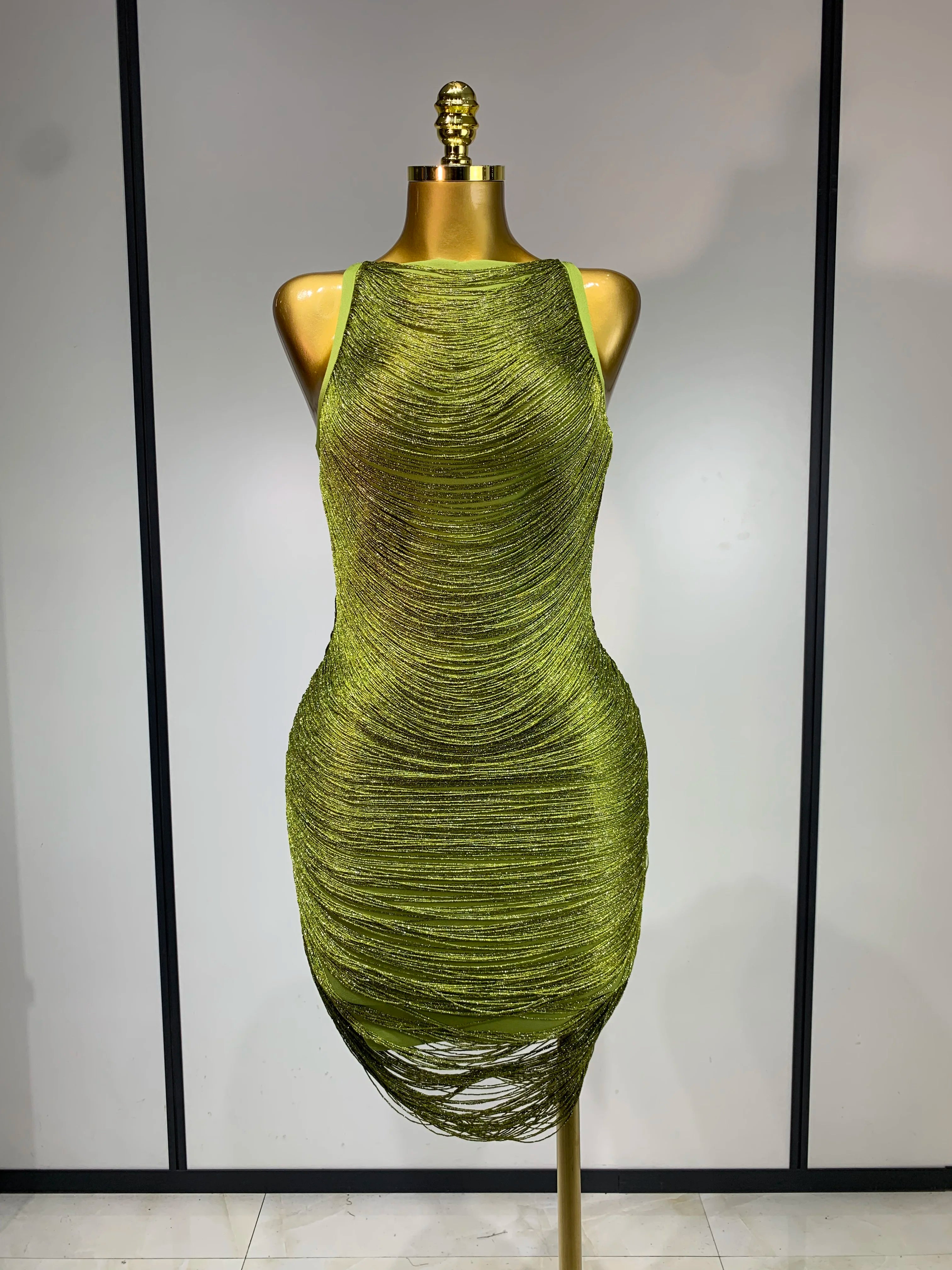 OMBRE Tassel Bandage Dress