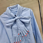 POÈME Tie-Neck Shirt
