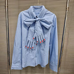 POÈME Tie-Neck Shirt