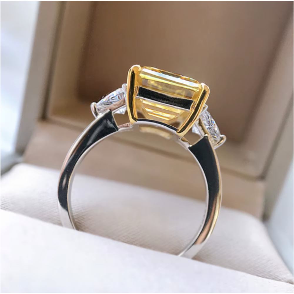 PRINCESS Emerald Cut Ring-ring-SAINT CHIC-Pink-6-SAINT CHIC