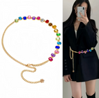 PRISM JEWEL Waist Chain-belt-SAINT CHIC-Silver-SAINT CHIC