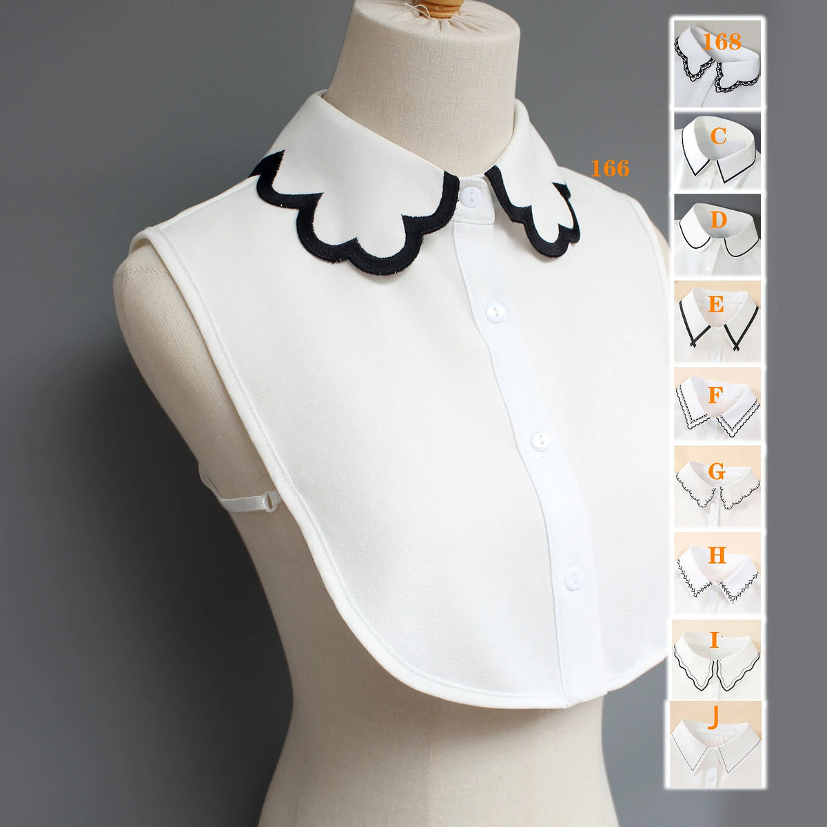 QUAINTE Dickie Collar-Collar-SAINT CHIC-Lace Scallop-SAINT CHIC
