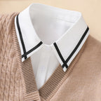 QUAINTE Dickie Collar-Collar-SAINT CHIC-V-Stripe-SAINT CHIC