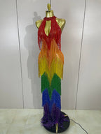 RAINBOW Mesh Gown