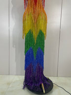 RAINBOW Mesh Gown