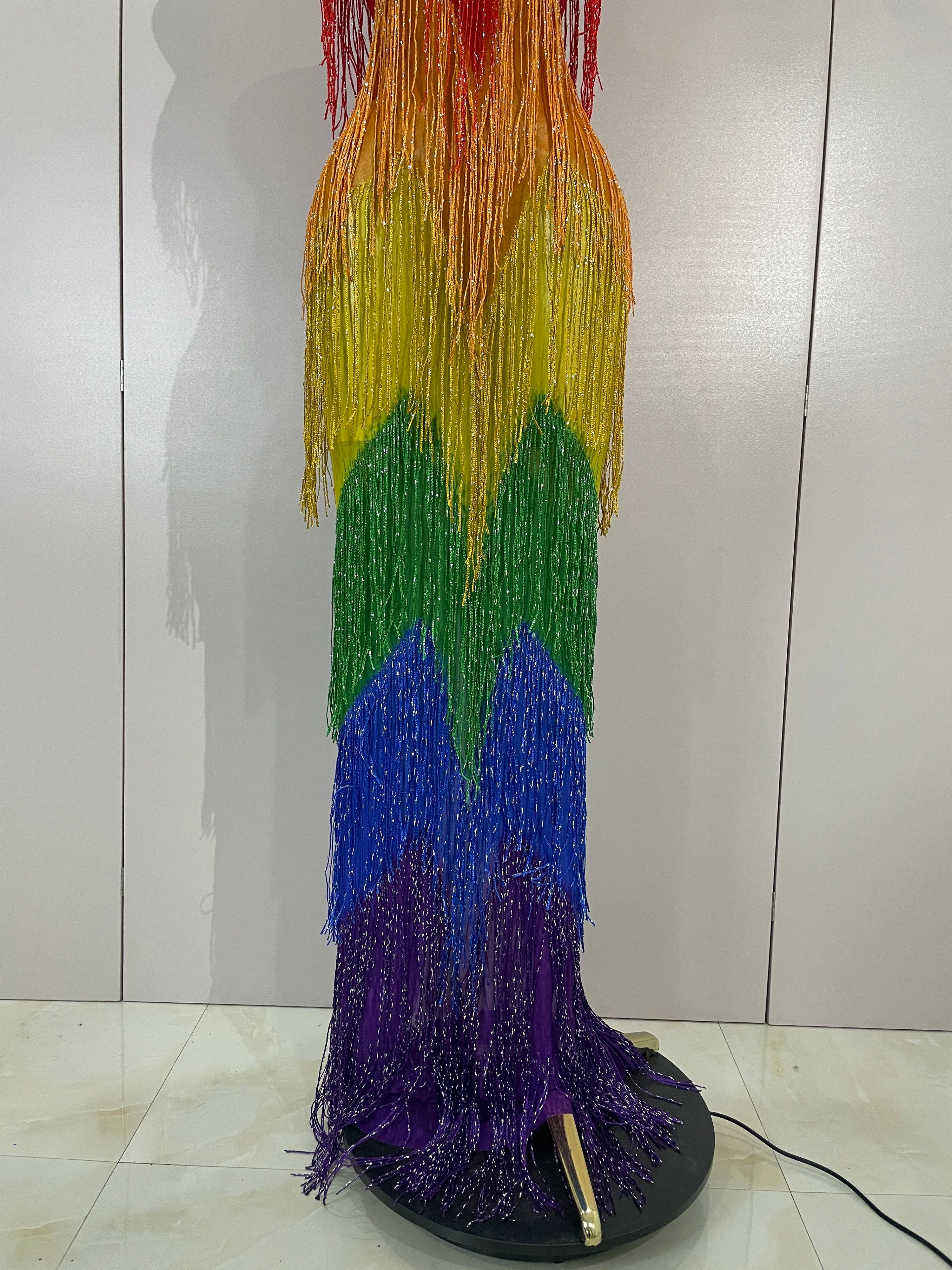 RAINBOW Mesh Gown