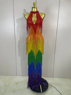 RAINBOW Mesh Gown