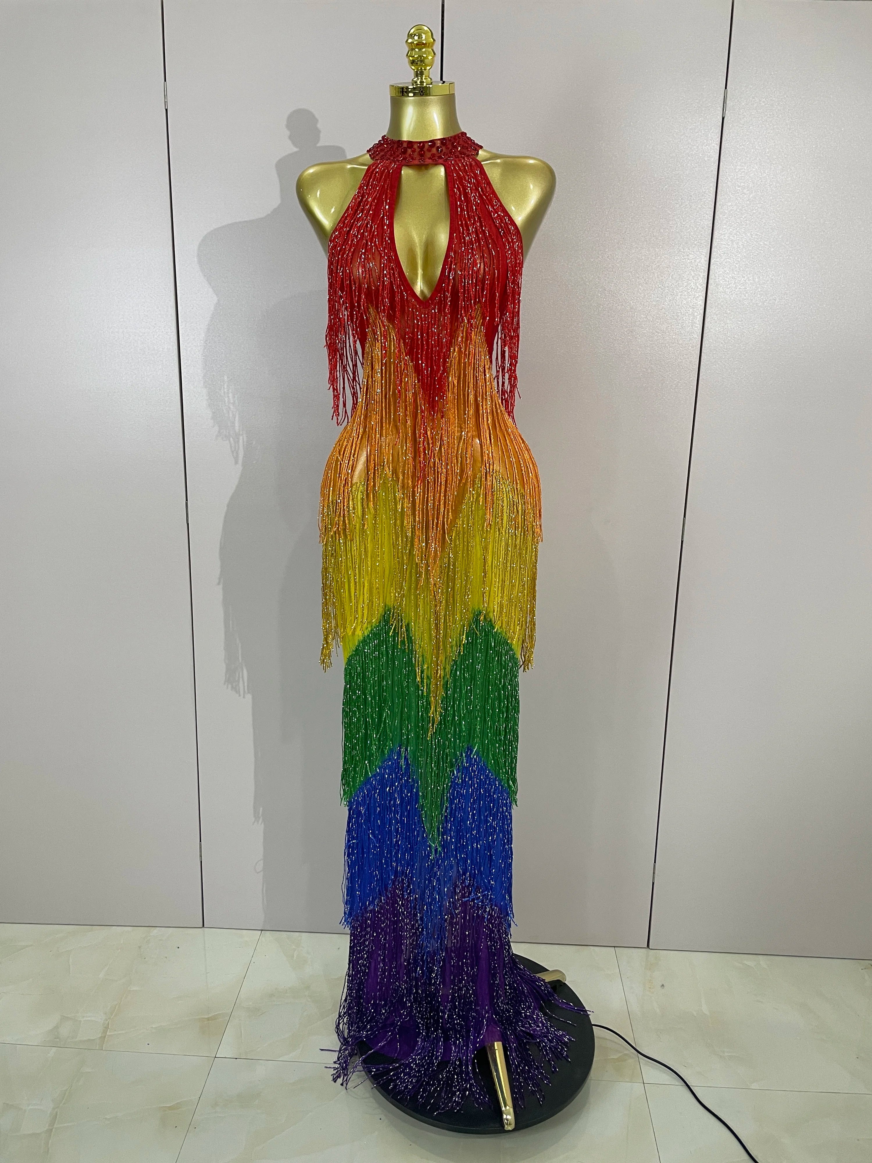 RAINBOW Mesh Gown Main image