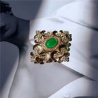 REGALIA Gemstone Brooch-Brooch-SAINT CHIC-Emerald Swirl-SAINT CHIC
