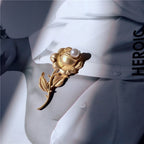 REGALIA Gemstone Brooch-Brooch-SAINT CHIC-Gold Rose-SAINT CHIC