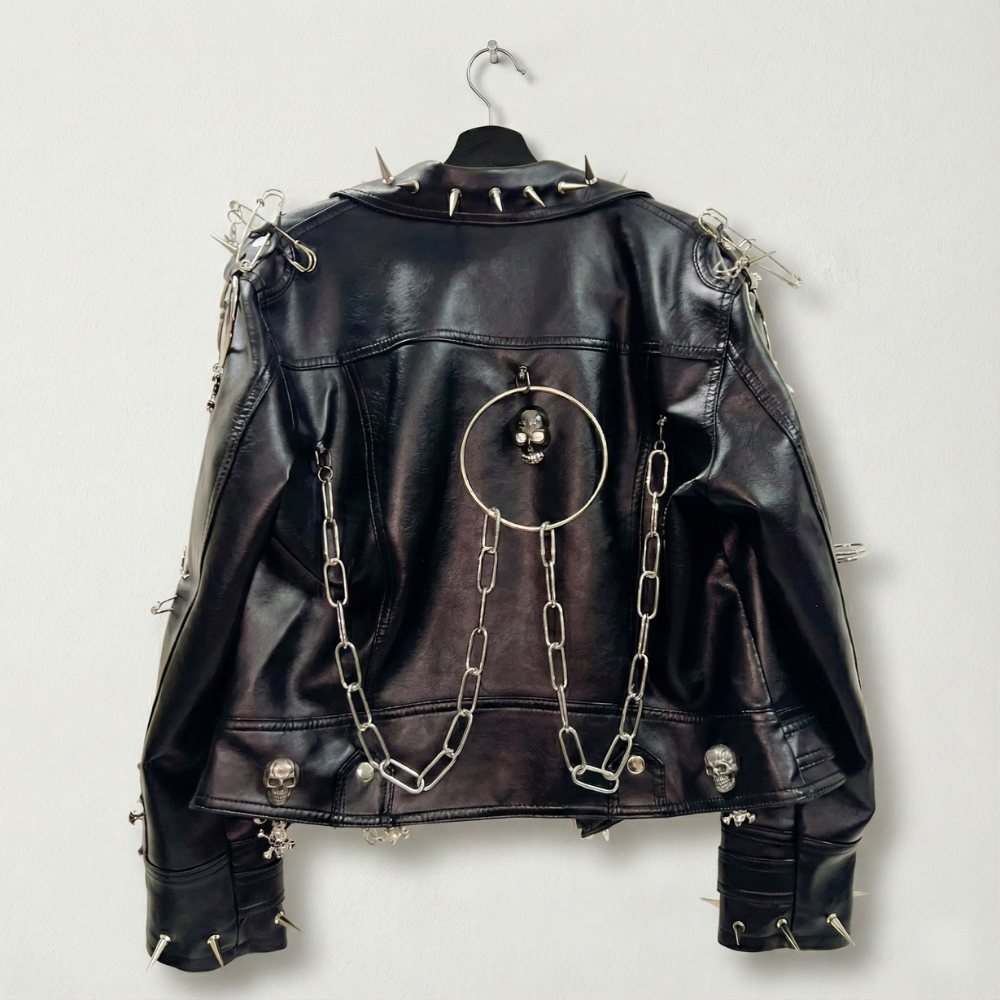 RELIC CROSS Chain Moto Jacket-jacket-SAINT CHIC-S-SAINT CHIC