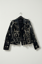 RELIC CROSS Chain Moto Jacket-jacket-SAINT CHIC-S-SAINT CHIC