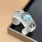 RIVIERA Cuff Bracelet-Bracelet-SAINT CHIC-Crystal Mix-SAINT CHIC