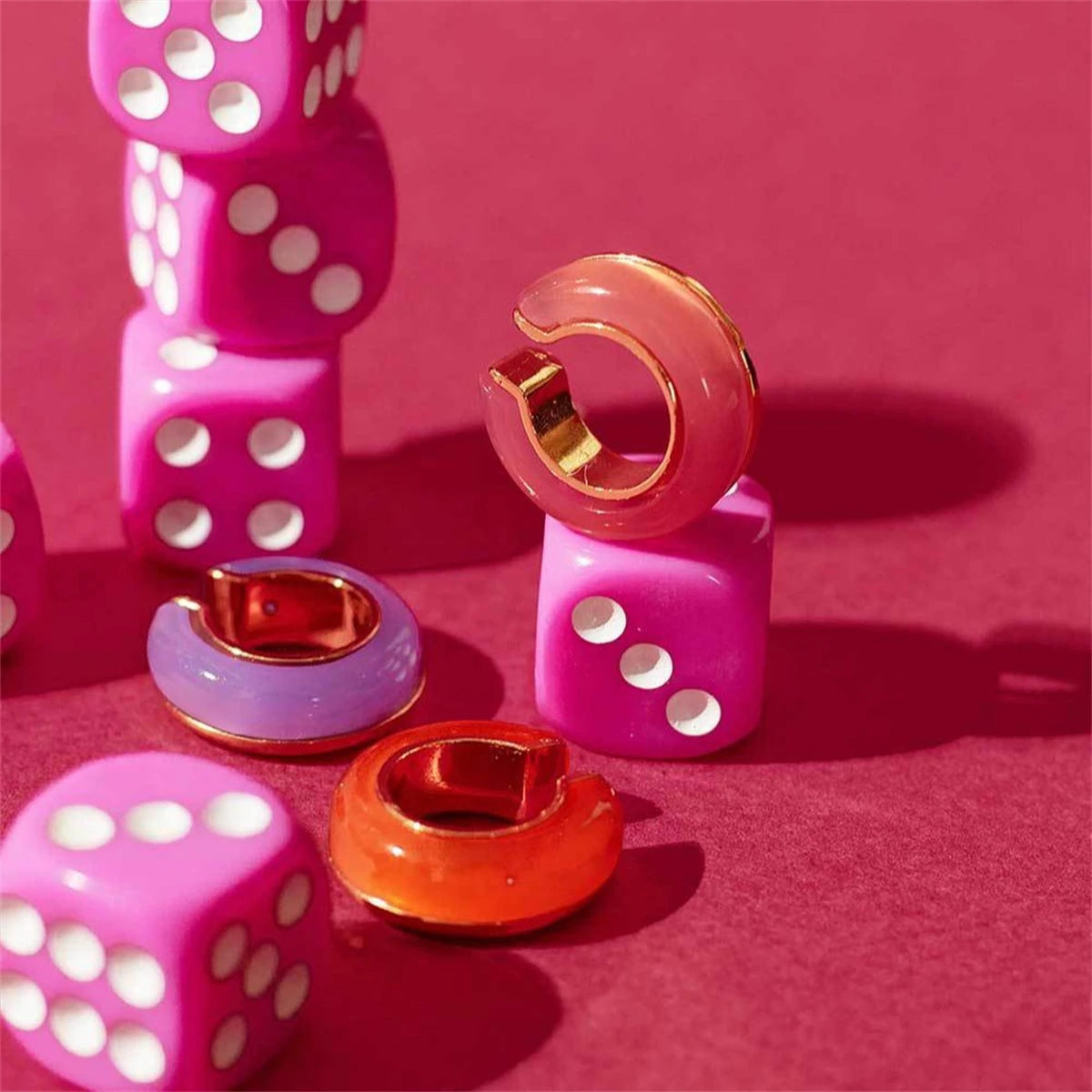 ROUGE Enamel Hoop Clips