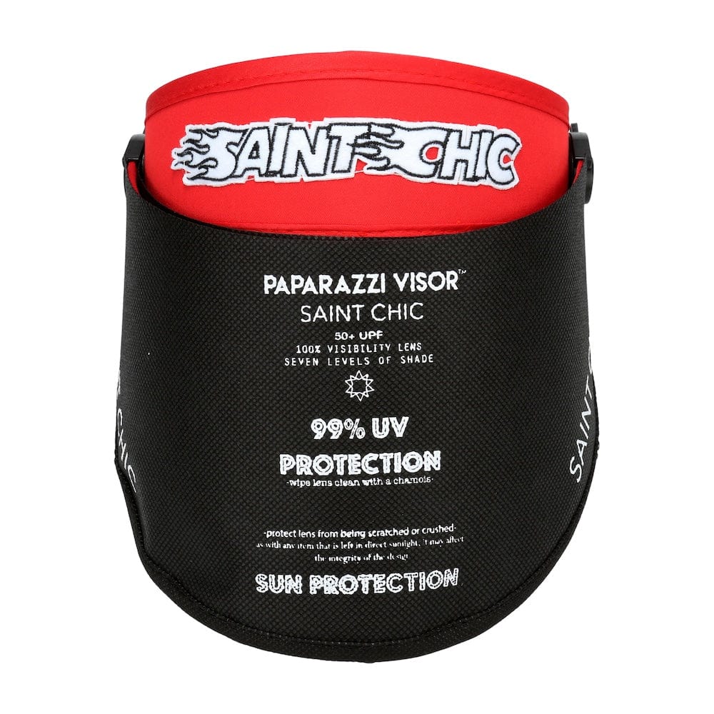 Red Flame Paparazzi Visor®-Hats-SAINT CHIC-SAINT CHIC