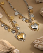 SACRÉ Heart Charm Necklace-Necklace-SAINT CHIC-Gold-SAINT CHIC