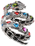 SERPENT Coil Crystal Arm Cuff-Bracelet-SAINT CHIC-Multi Color-SAINT CHIC