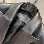 SHOULDER Sheepskin Blazer-Blazer-SAINT CHIC
