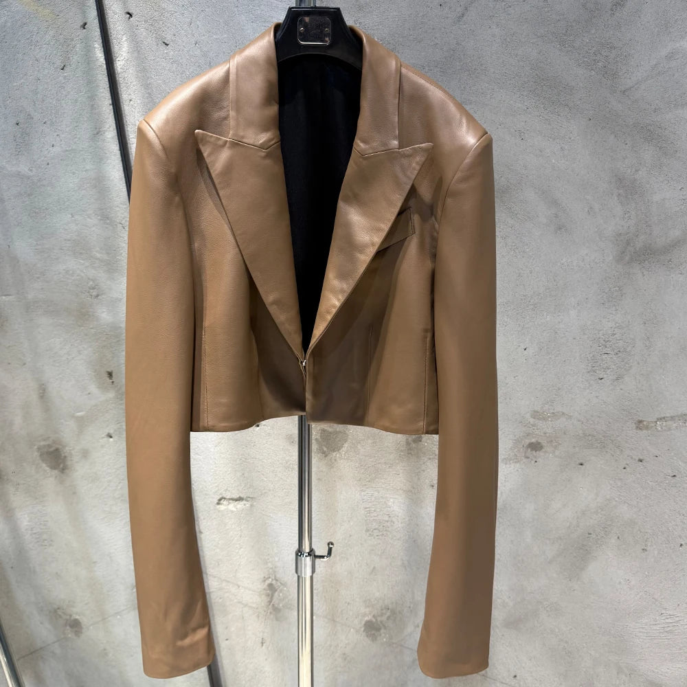 SHOULDER Sheepskin Blazer Secondary image