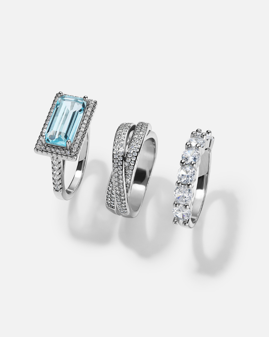 SOCIALITE STACK™ Cocktail Ring Set Secondary image