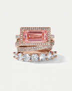 SOCIALITE STACK™ Cocktail Ring Set-ring-SAINT CHIC-Rose-6-SAINT CHIC
